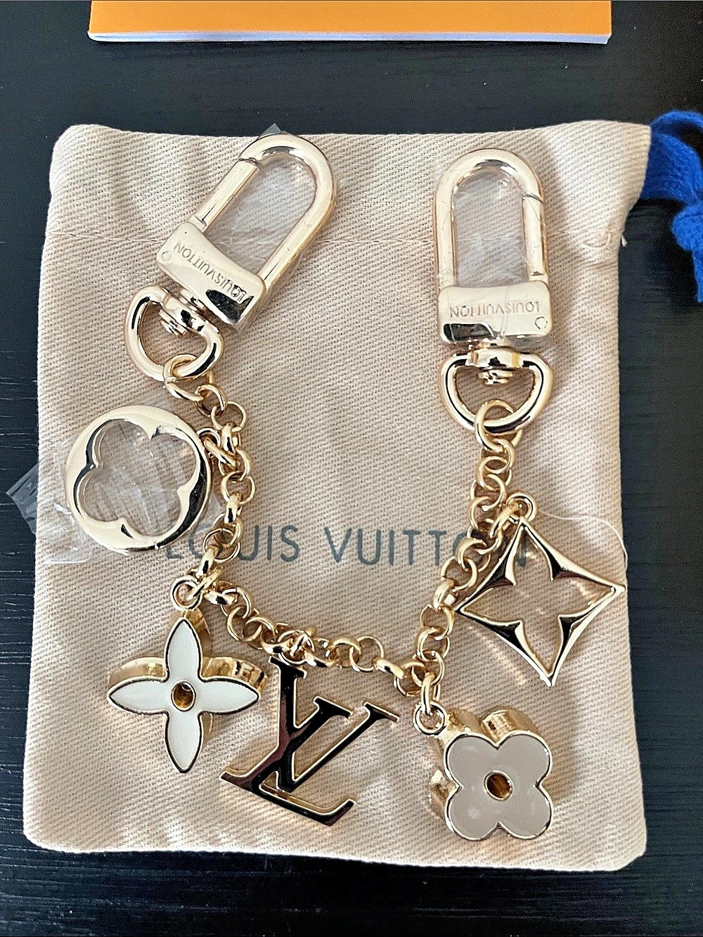 Louis Vuitton LV Nautical Bag Charm Gold & Silver